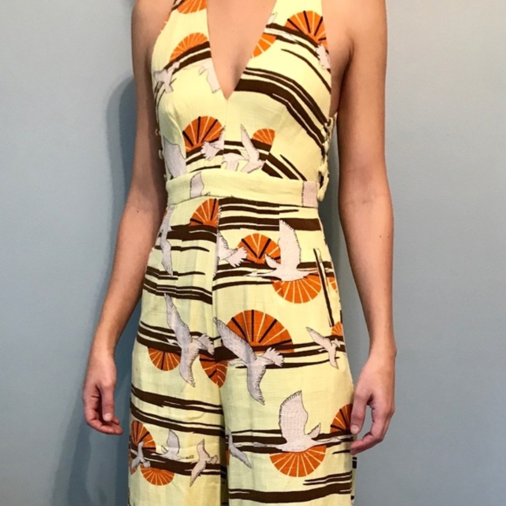 Anthropologie Farm Rio Colorful fashion jumpsuit
